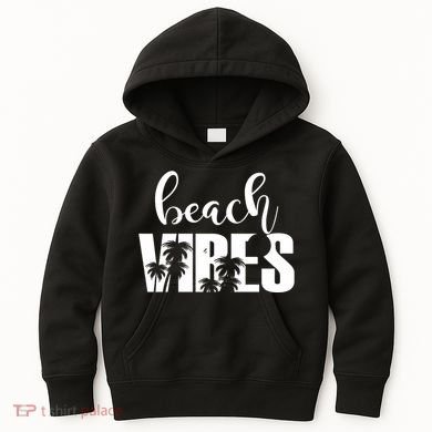 Beach Vibes Tropical Vacation Kids Hoodie