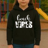 Beach Vibes Tropical Vacation Kids Hoodie thumb 3