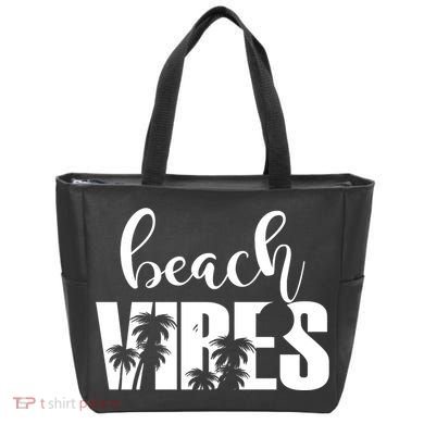 Beach Vibes Tropical Vacation Tote Bag