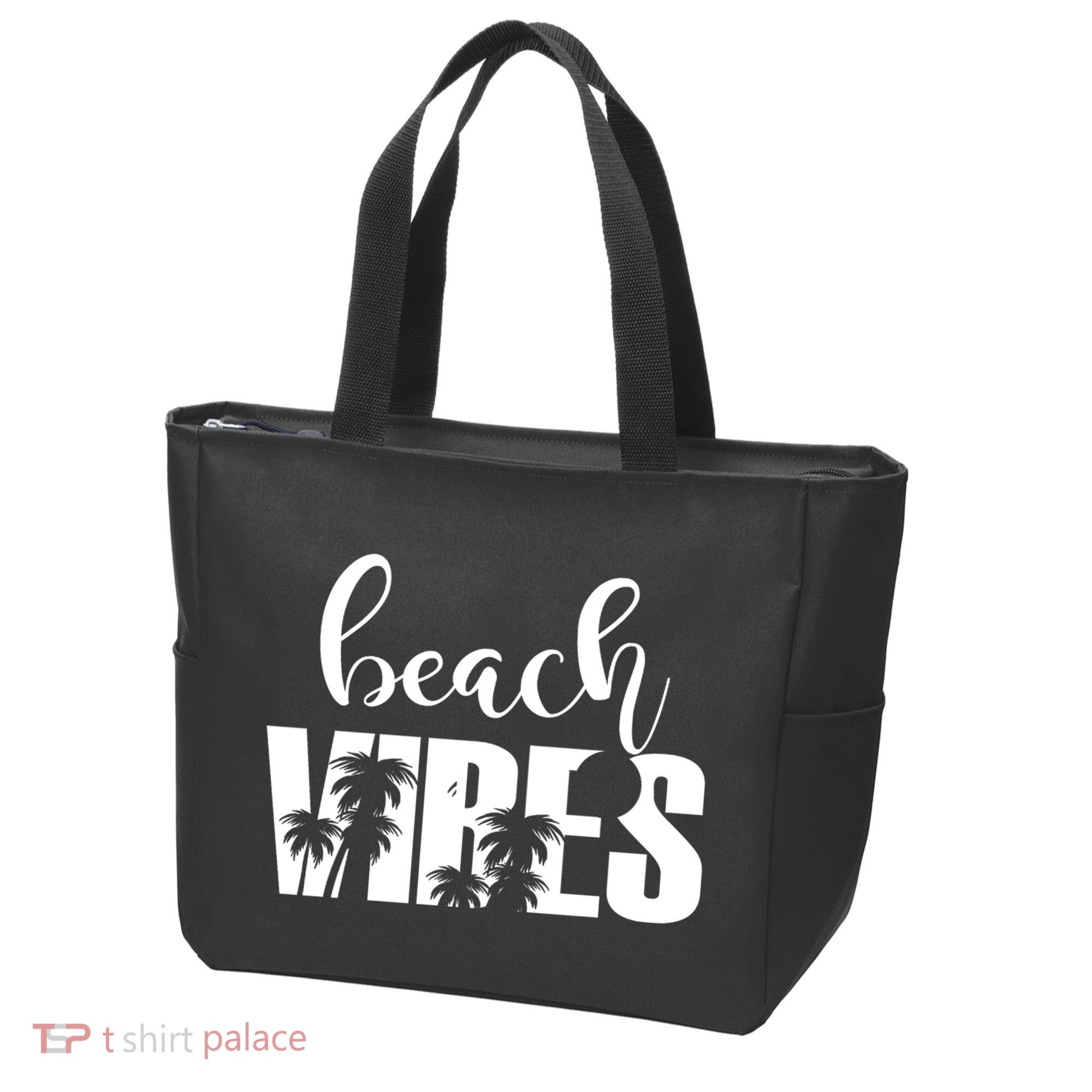Beach Vibes Tropical Vacation Tote Bag