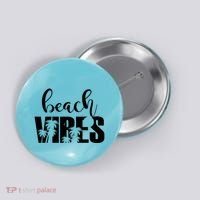 Beach Vibes Tropical Vacation Button thumb 0