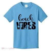 Beach Vibes Tropical Vacation Kids T-Shirt thumb 0