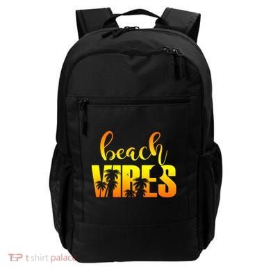Beach Vibes Tropical Sunset Vacation Backpack