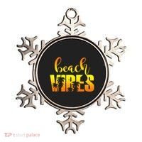 Beach Vibes Tropical Sunset Vacation Ornament thumb 0