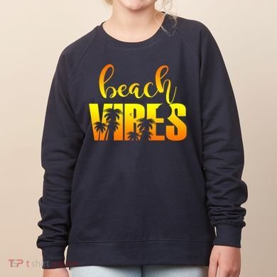 Beach Vibes Tropical Sunset Vacation Women's Sweatshirt
