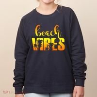 Beach Vibes Tropical Sunset Vacation Women's Sweatshirt thumb 0