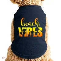 Beach Vibes Tropical Sunset Vacation Doggie Tank thumb 0