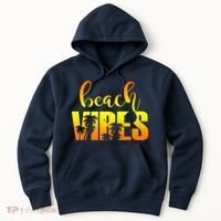Beach Vibes Tropical Sunset Vacation Hoodie thumb 0