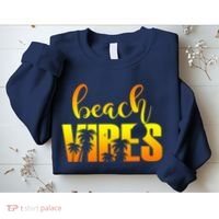 Beach Vibes Tropical Sunset Vacation Sweatshirt thumb 2