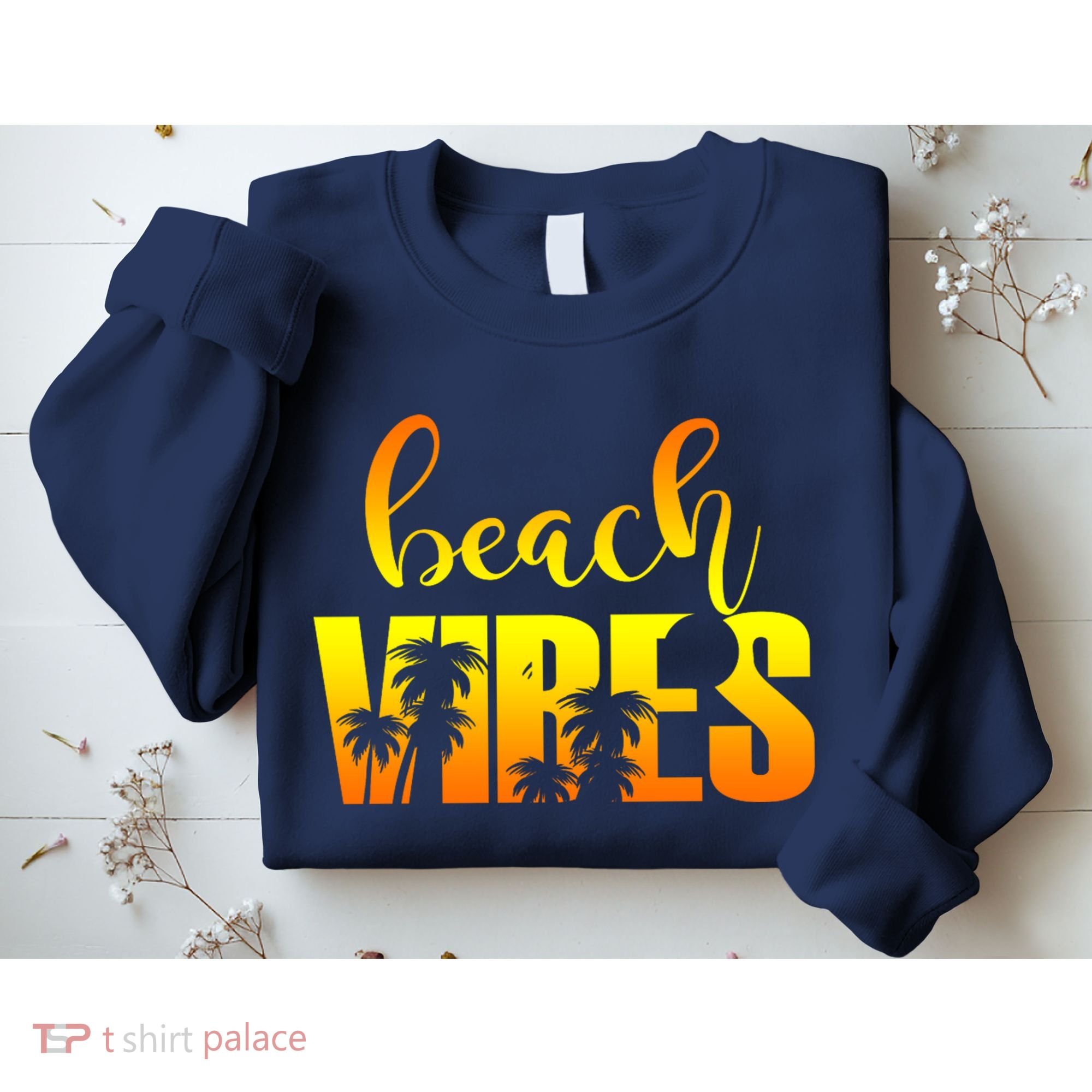 Beach Vibes Tropical Sunset Vacation Sweatshirt