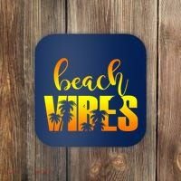 Beach Vibes Tropical Sunset Vacation Coaster thumb 0