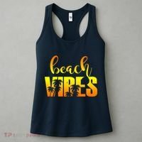 Beach Vibes Tropical Sunset Vacation Women's Tank Top thumb 3