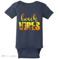 Beach Vibes Tropical Sunset Vacation Baby Bodysuit thumb 0