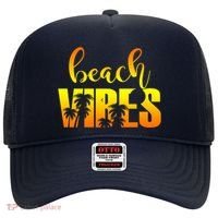 Beach Vibes Tropical Sunset Vacation Hat thumb 0