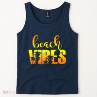 Beach Vibes Tropical Sunset Vacation Tank Top thumb 2
