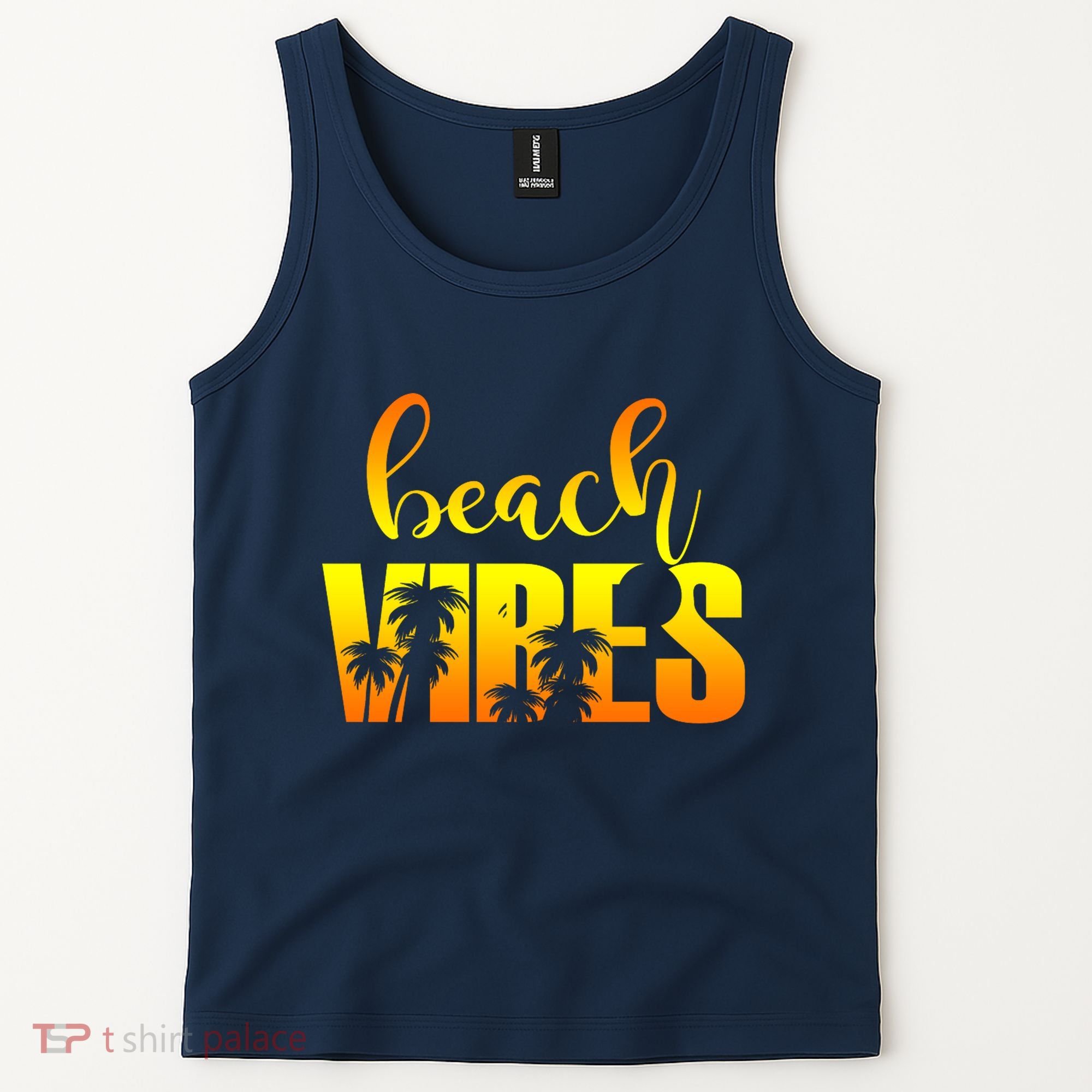 Beach Vibes Tropical Sunset Vacation Tank Top