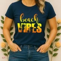 Beach Vibes Tropical Sunset Vacation Women's T-Shirt thumb 2