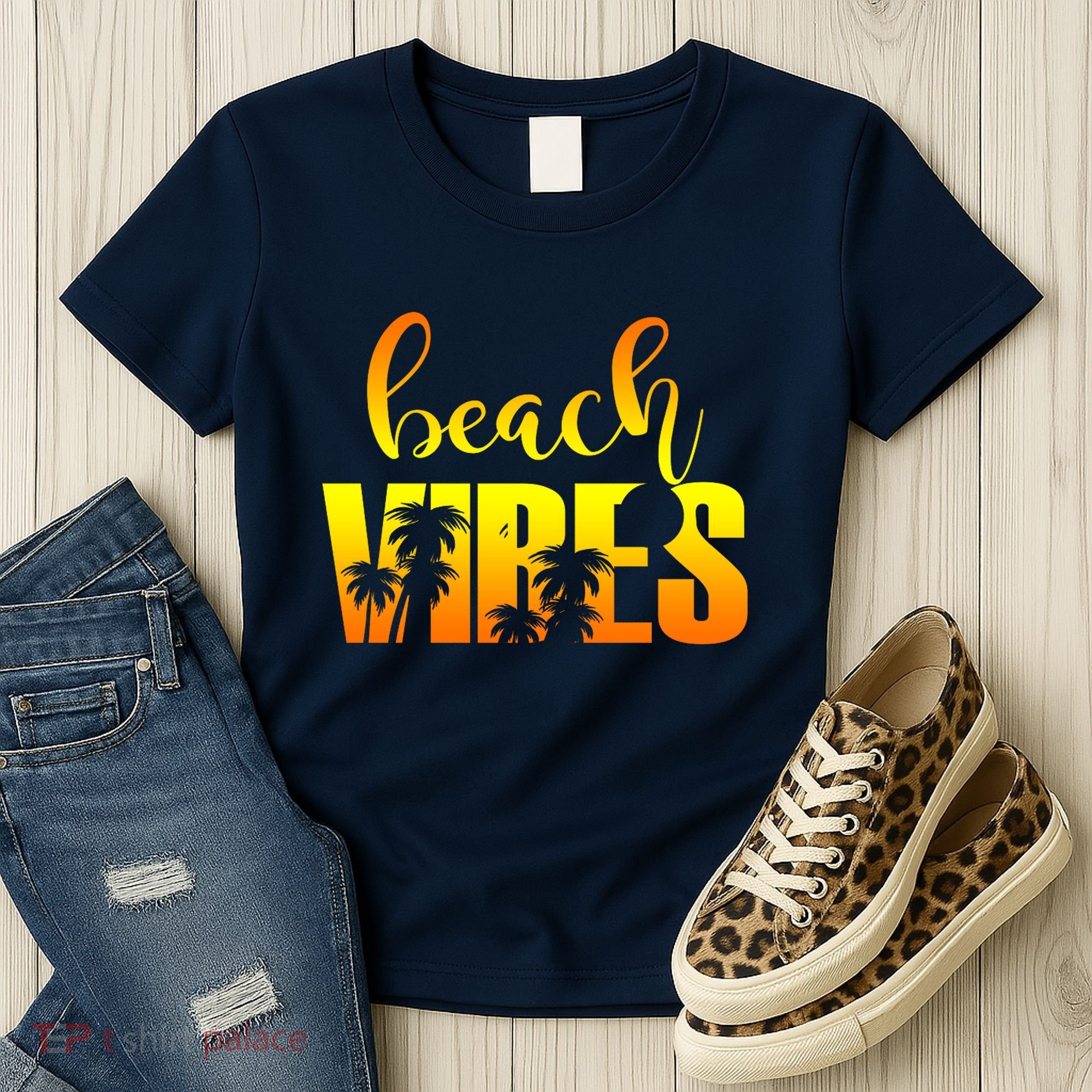 Beach Vibes Tropical Sunset Vacation Women's T-Shirt