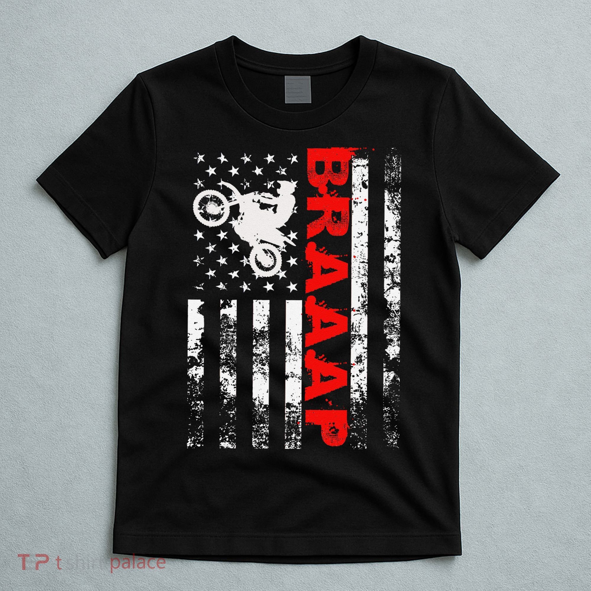 Braaap Vintage Usa American Flag T-Shirt