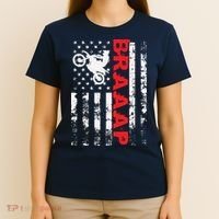 Braaap Vintage USA American Flag Tee T-Shirt thumb 4