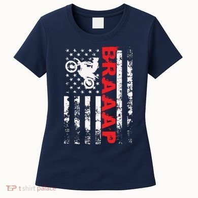 Braaap Vintage USA American Flag Tee Women's T-Shirt