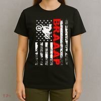Braaap Vintage Usa American Flag Short Sleeve T-Shirt thumb 4