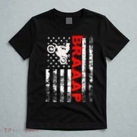 Braaap Vintage Usa American Flag Short Sleeve T-Shirt thumb 5