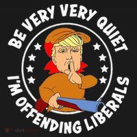 Be Very Very Quiet IM Offending Liberals Long Sleeve Shirt thumb 2