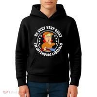 Be Very Very Quiet IM Offending Liberals Kids Hoodie thumb 4