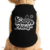 Beach Vibes Vacation Tropical Doggie Tank thumb 0