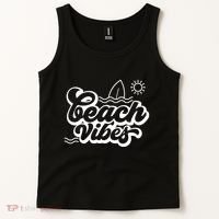 Beach Vibes Vacation Tropical Tank Top thumb 2