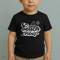 Beach Vibes Vacation Tropical Toddler T-Shirt thumb 2