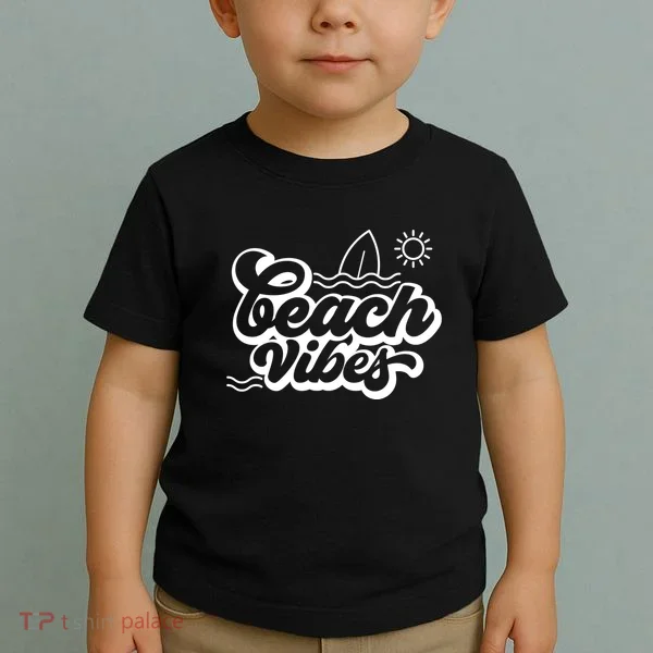 Beach Vibes Vacation Tropical Toddler T-Shirt