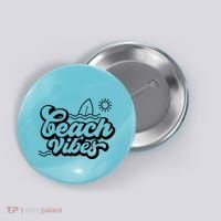 Beach Vibes Vacation Tropical Button thumb 0