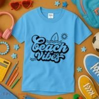 Beach Vibes Vacation Tropical Kids T-Shirt thumb 3