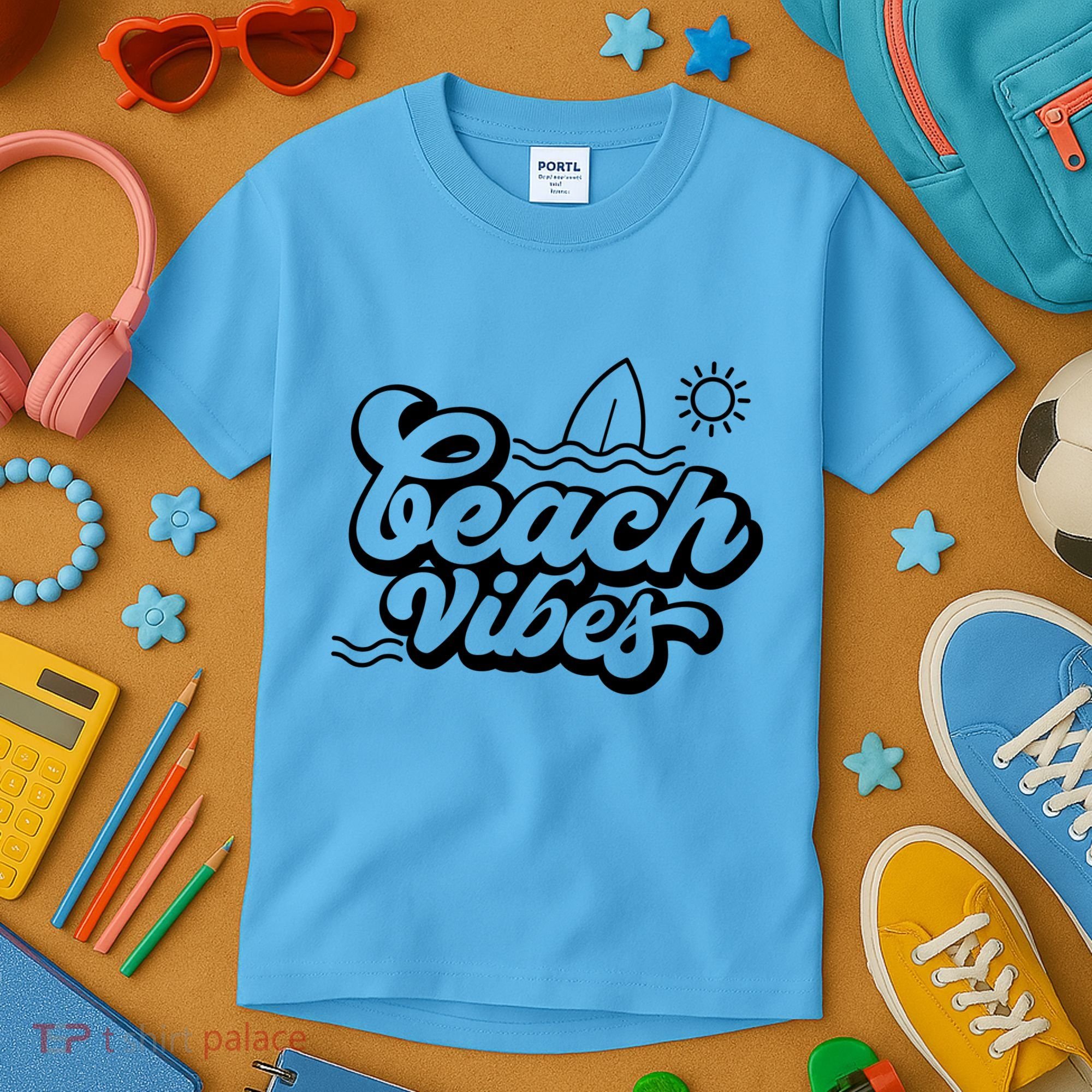 Beach Vibes Vacation Tropical Kids T-Shirt