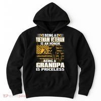 Being Vietnam Veteran Is An Honor Grandpa Is Priceless Hoodie thumb 0