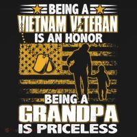 Being Vietnam Veteran Is An Honor Grandpa Is Priceless Hoodie thumb 2