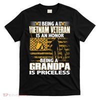 Being Vietnam Veteran Is An Honor Grandpa Is Priceless T-Shirt thumb 0