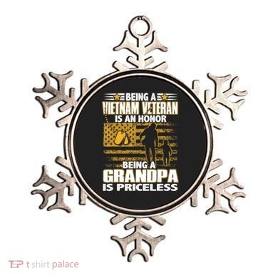 Being Vietnam Veteran Is An Honor Grandpa Is Priceless Ornament