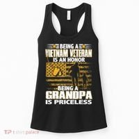 Being Vietnam Veteran Is An Honor Grandpa Is Priceless Women's Tank Top thumb 0