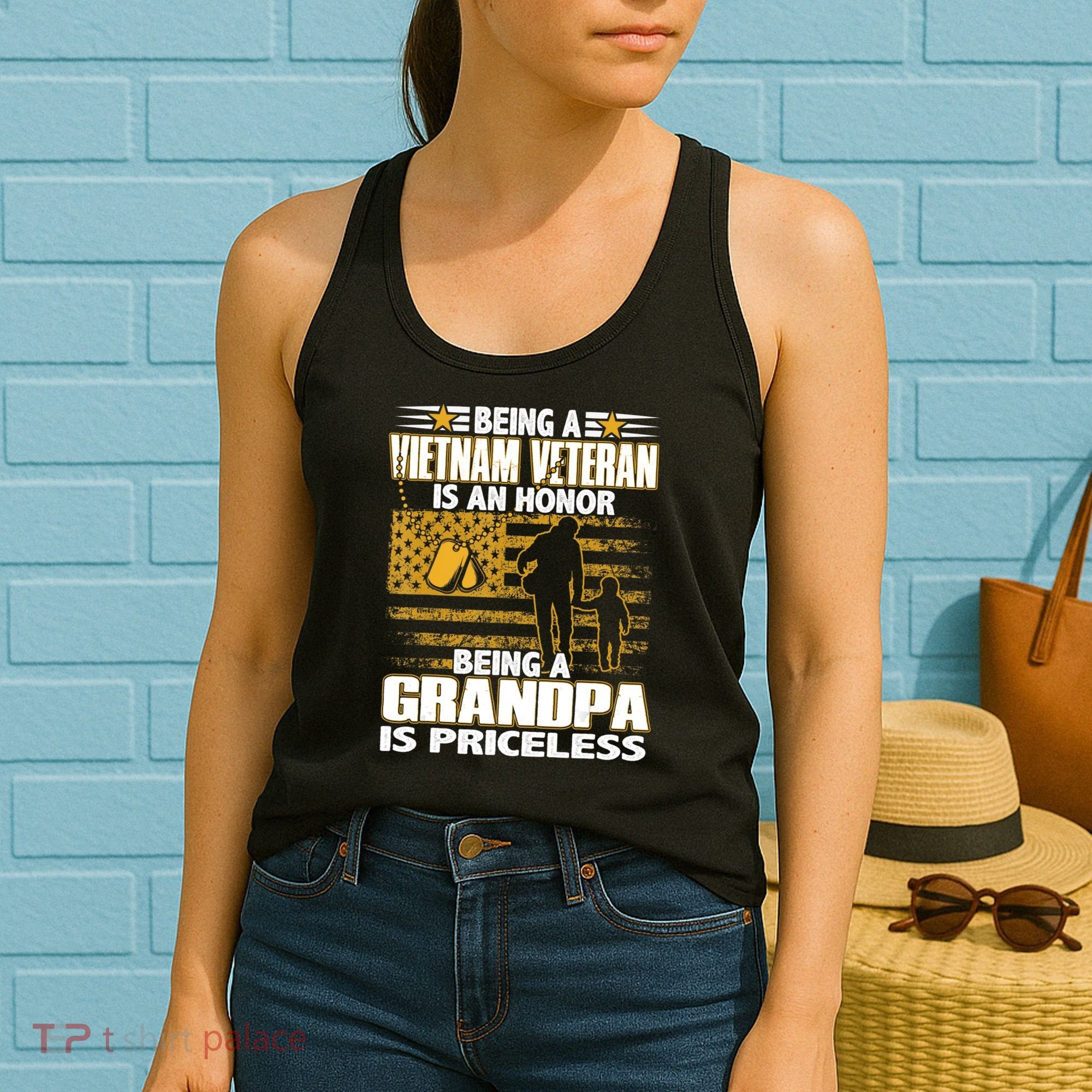 Being Vietnam Veteran Is An Honor Grandpa Is Priceless Women's Tank Top
