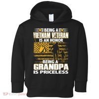 Being Vietnam Veteran Is An Honor Grandpa Is Priceless Toddler Hoodie thumb 0