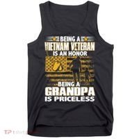 Being Vietnam Veteran Is An Honor Grandpa Is Priceless Tank Top thumb 0