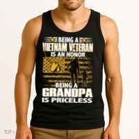 Being Vietnam Veteran Is An Honor Grandpa Is Priceless Tank Top thumb 3
