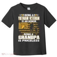 Being Vietnam Veteran Is An Honor Grandpa Is Priceless Toddler T-Shirt thumb 0
