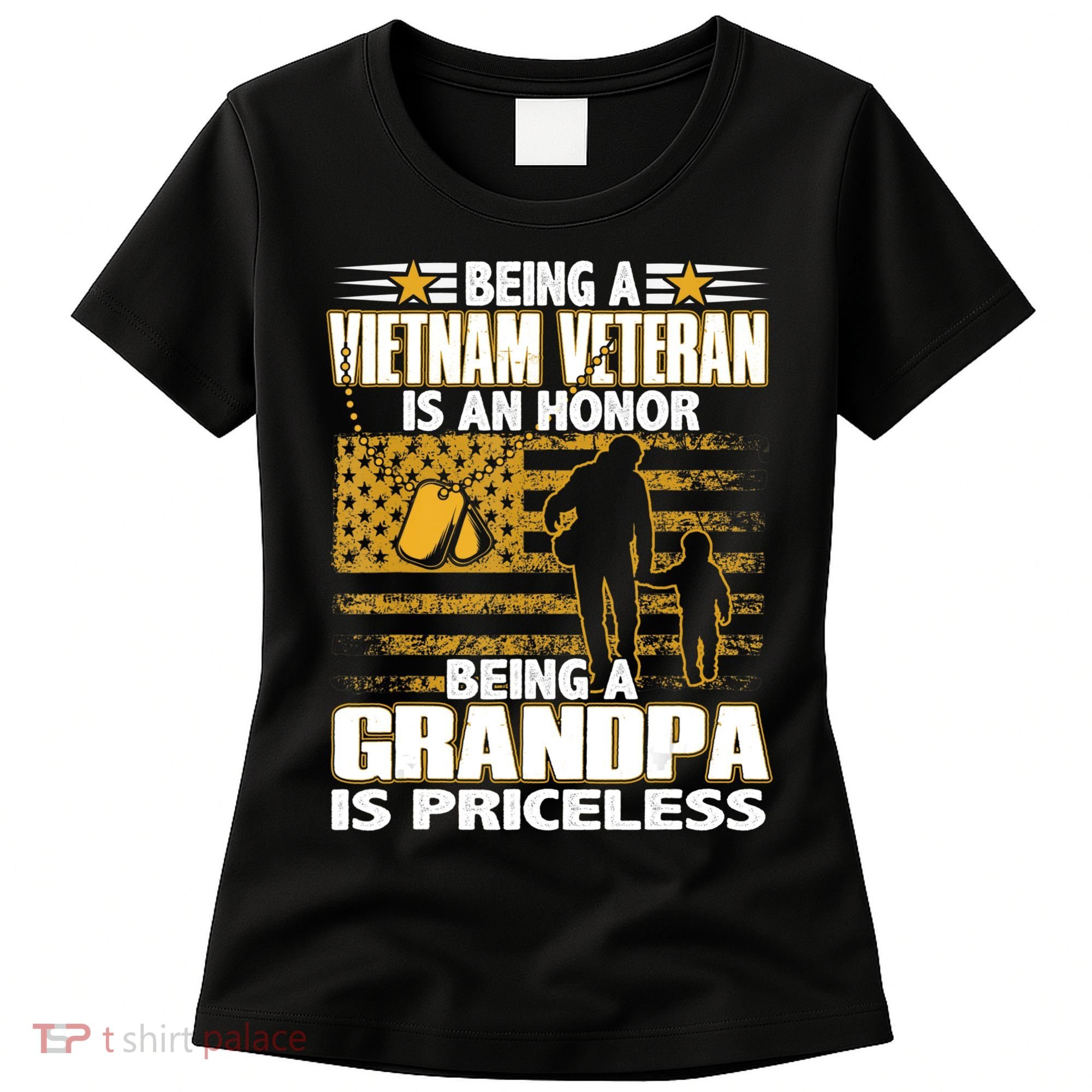 Being Vietnam Veteran Is An Honor Grandpa Is Priceless Women's T-Shirt