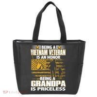 Being Vietnam Veteran Is An Honor Grandpa Is Priceless Tote Bag thumb 0