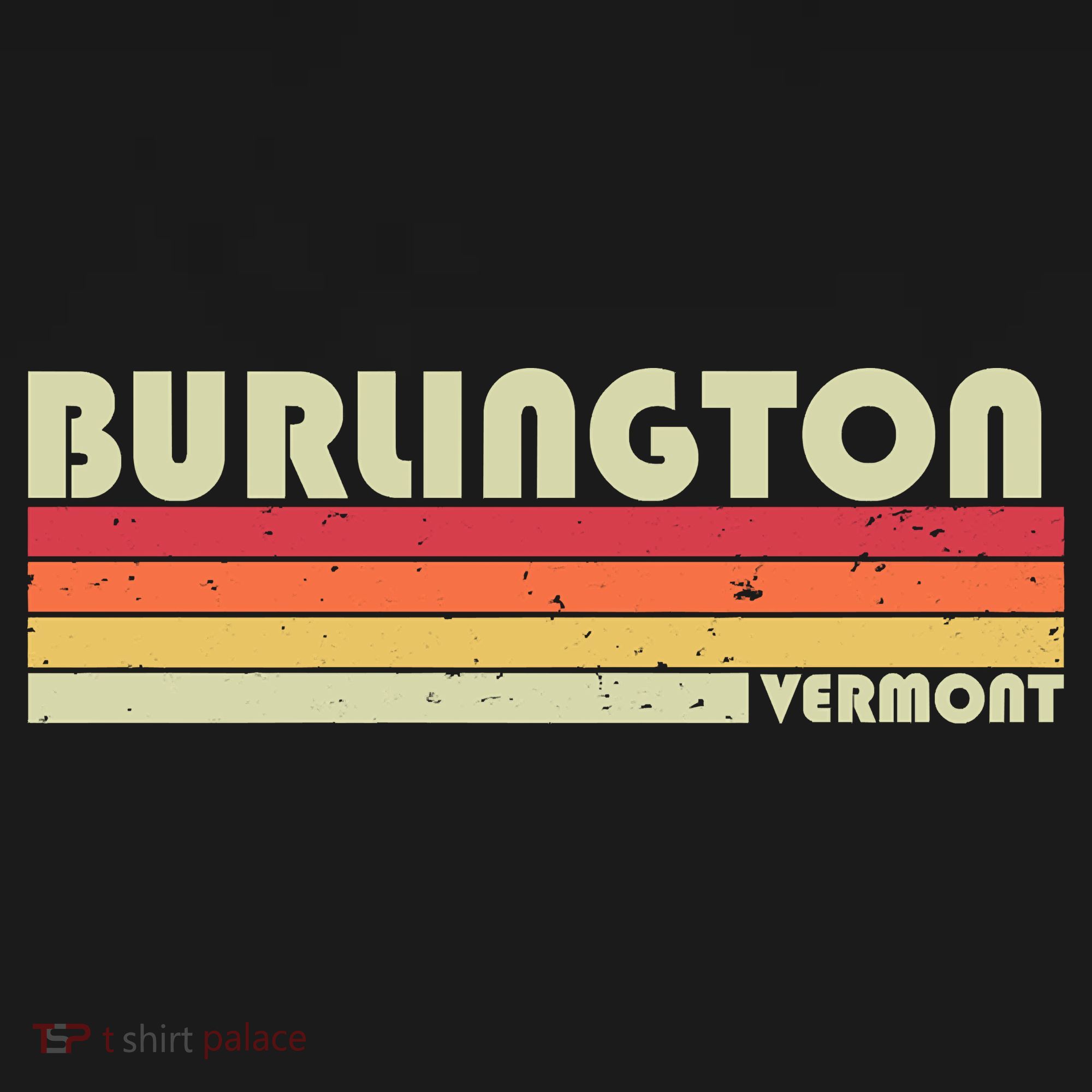 BURLINGTON VT VERMONT Funny City Home Roots Gift Retro 80s Women's Tank Top