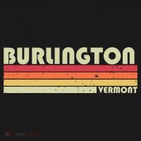 BURLINGTON VT VERMONT Funny City Home Roots Gift Retro 80s Baby Bodysuit thumb 2
